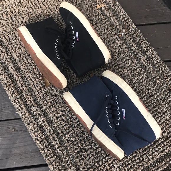 2 PAIR Superga HIGHTOPS - Picture 3 of 7